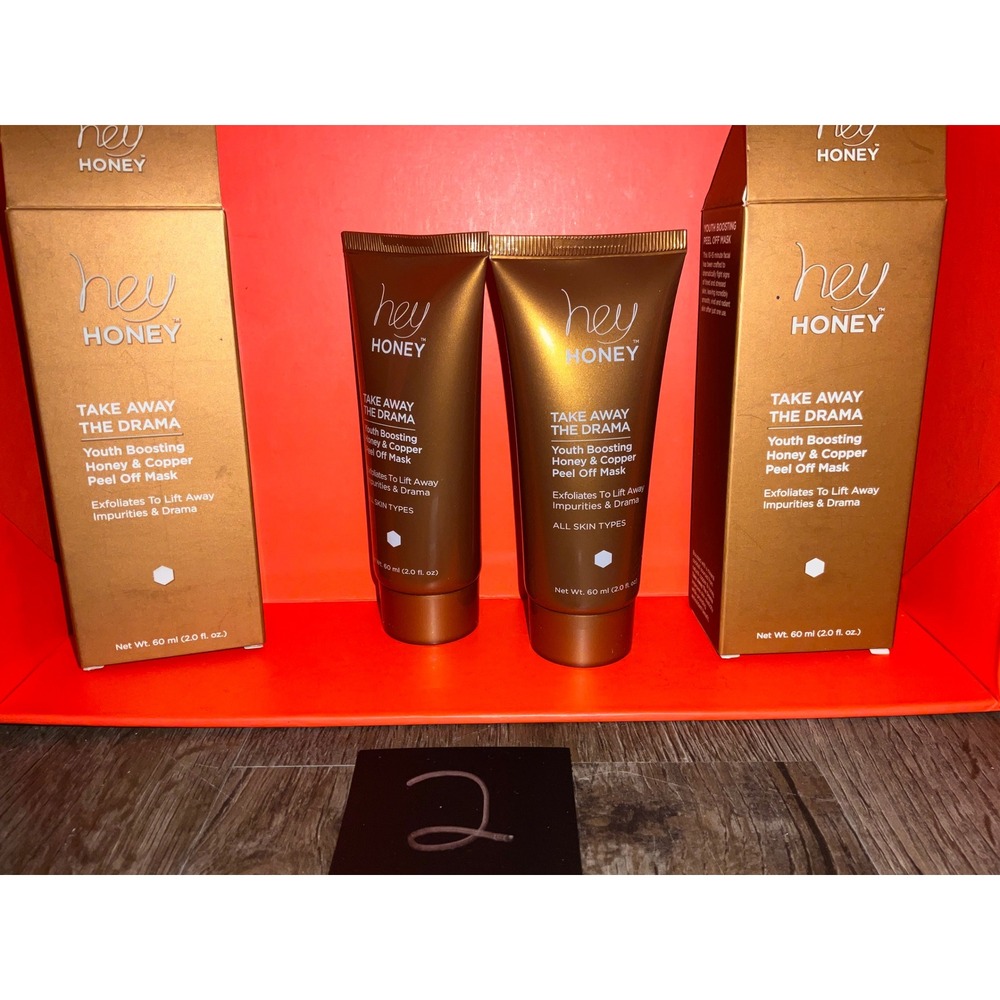 Hey Honey Take Away The Drama Peel Off Mask Youth Boosting Honey & Copper Set